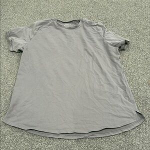 Gray Short Sleeve Crew Neck Tee